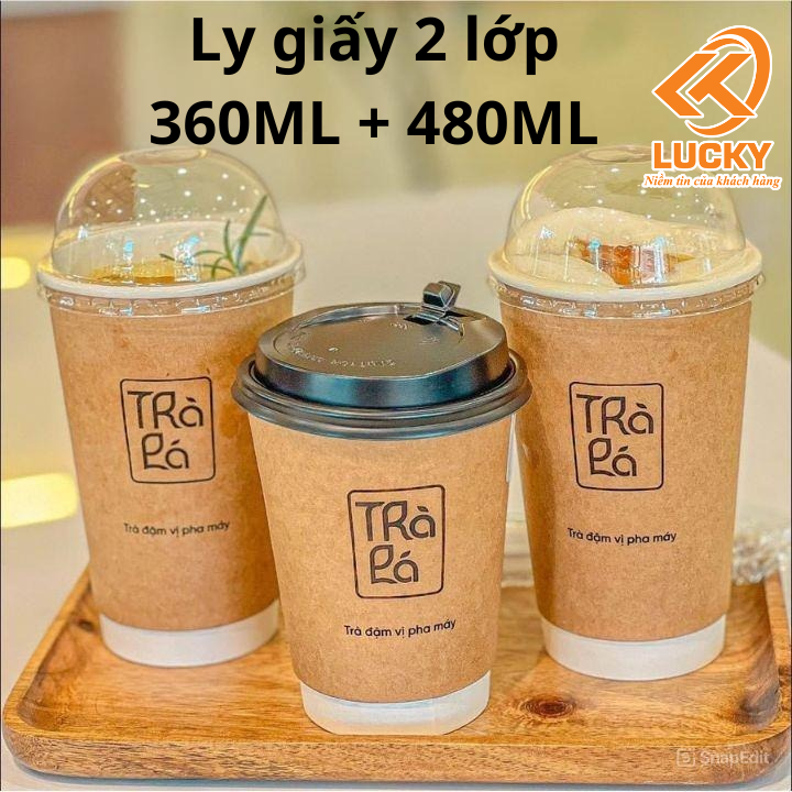 Ly giấy 14oz-kraft