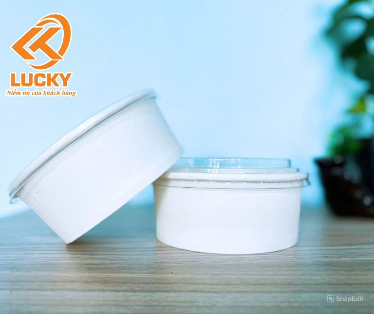 TÔ GIẤY 750ML trắng thấp